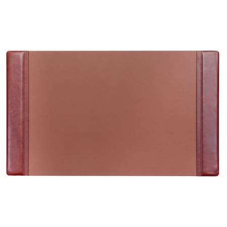 Mocha Leather 34 X 20 Side-Rail Desk Pad